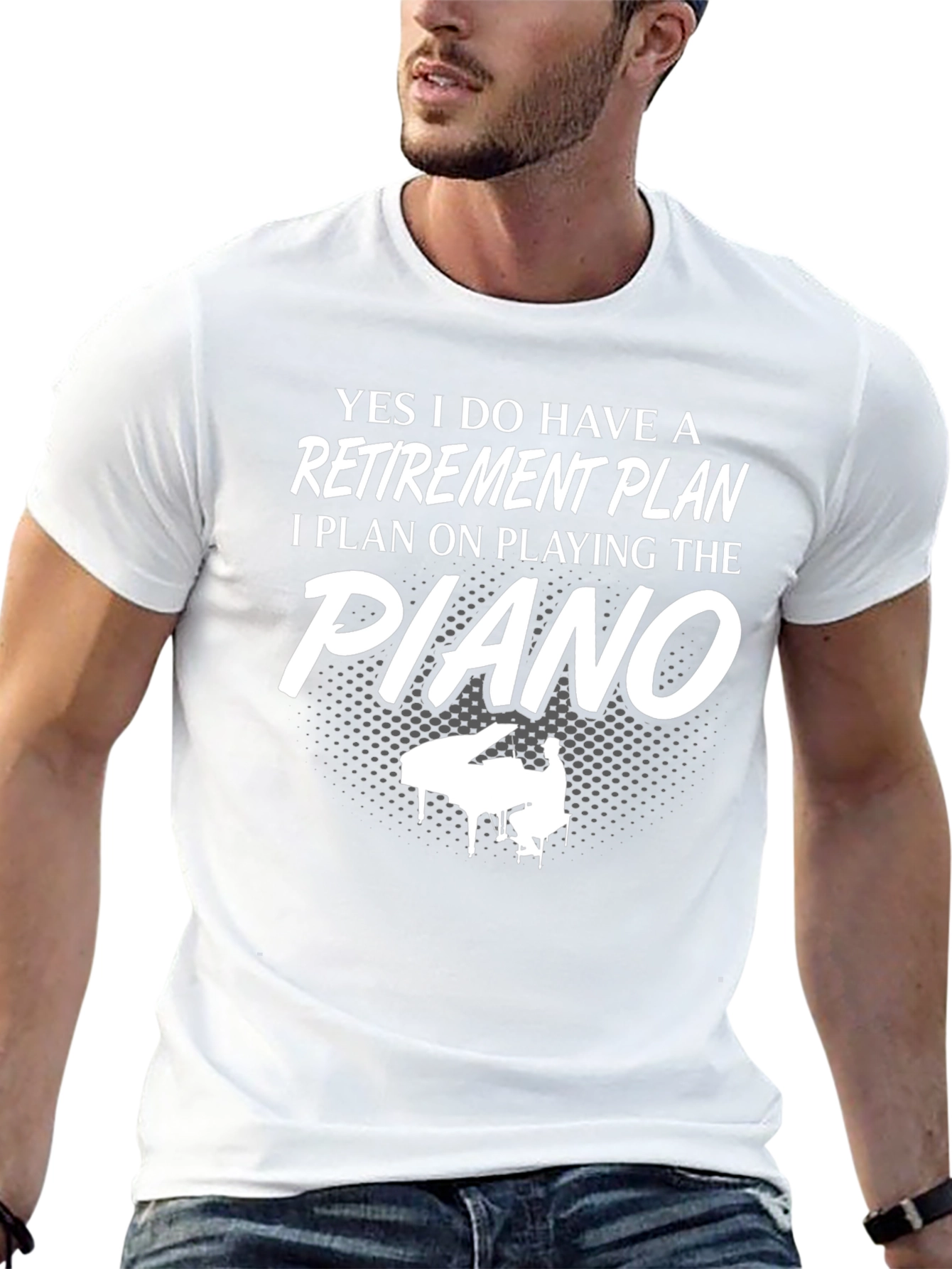Piano Retirement Plan Graphic T-Shirt