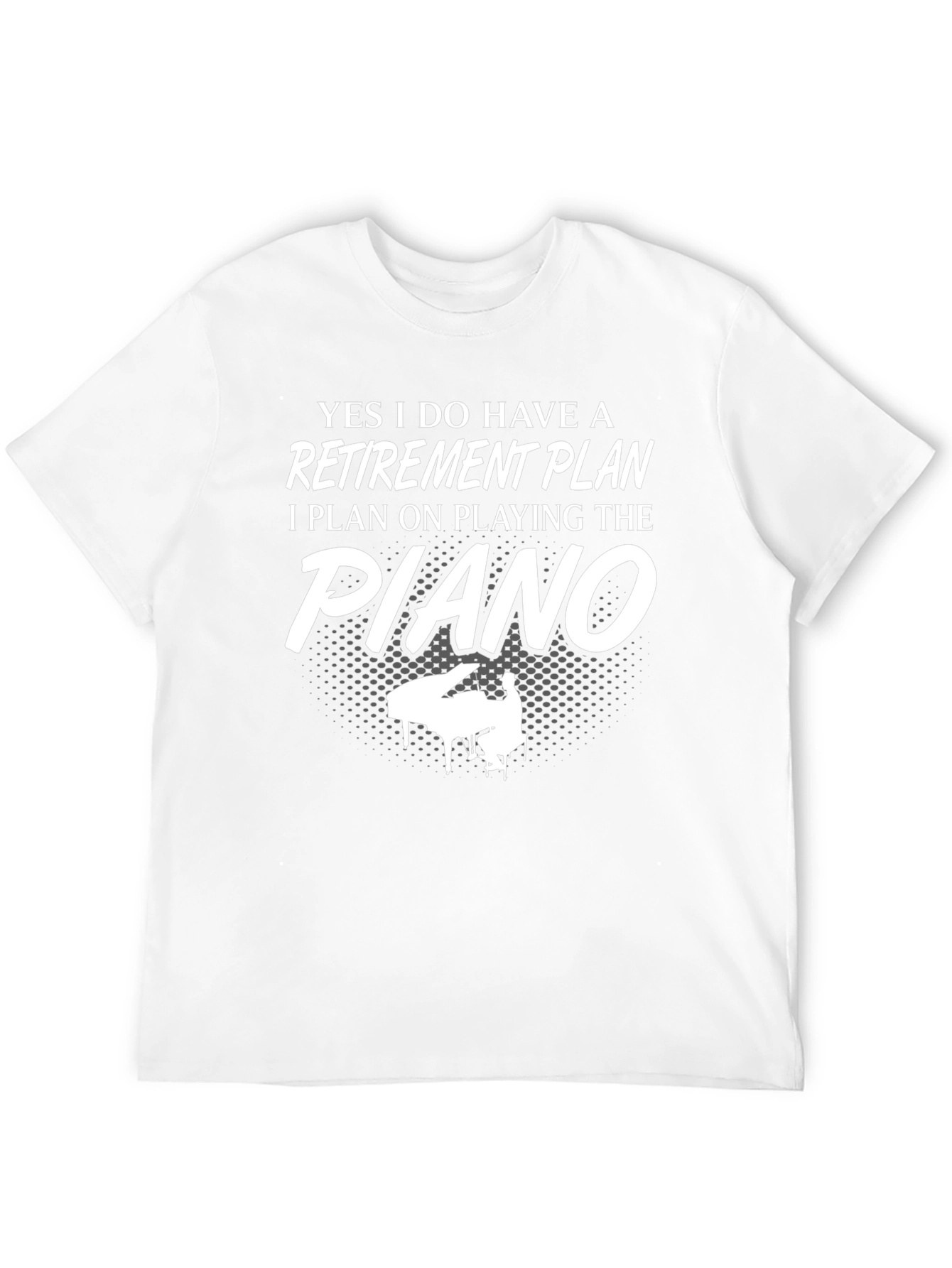 Piano Retirement Plan Graphic T-Shirt
