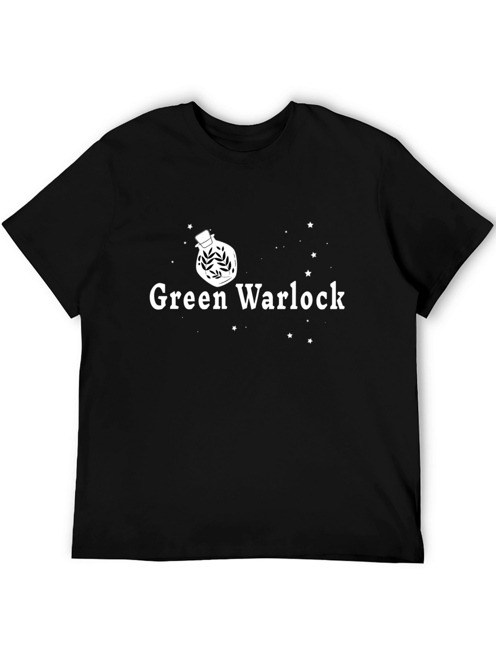 Green Warlock Graphic Tee - Magical Potion Design