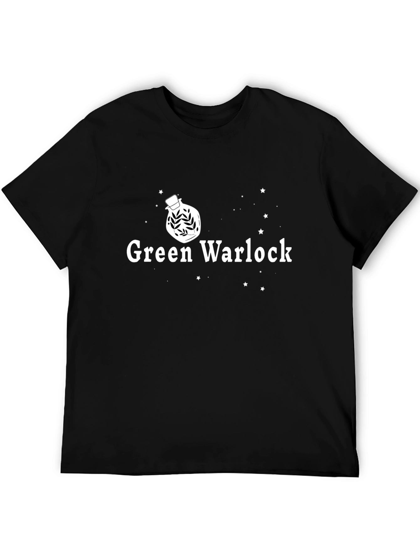 Green Warlock Graphic Tee - Magical Potion Design