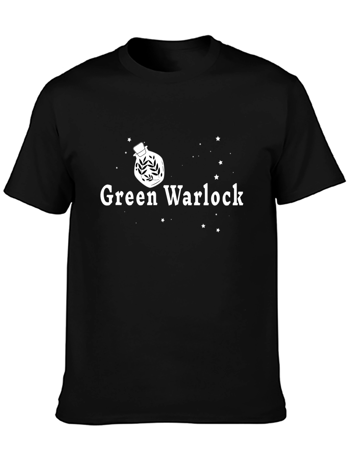 Green Warlock Graphic Tee - Magical Potion Design