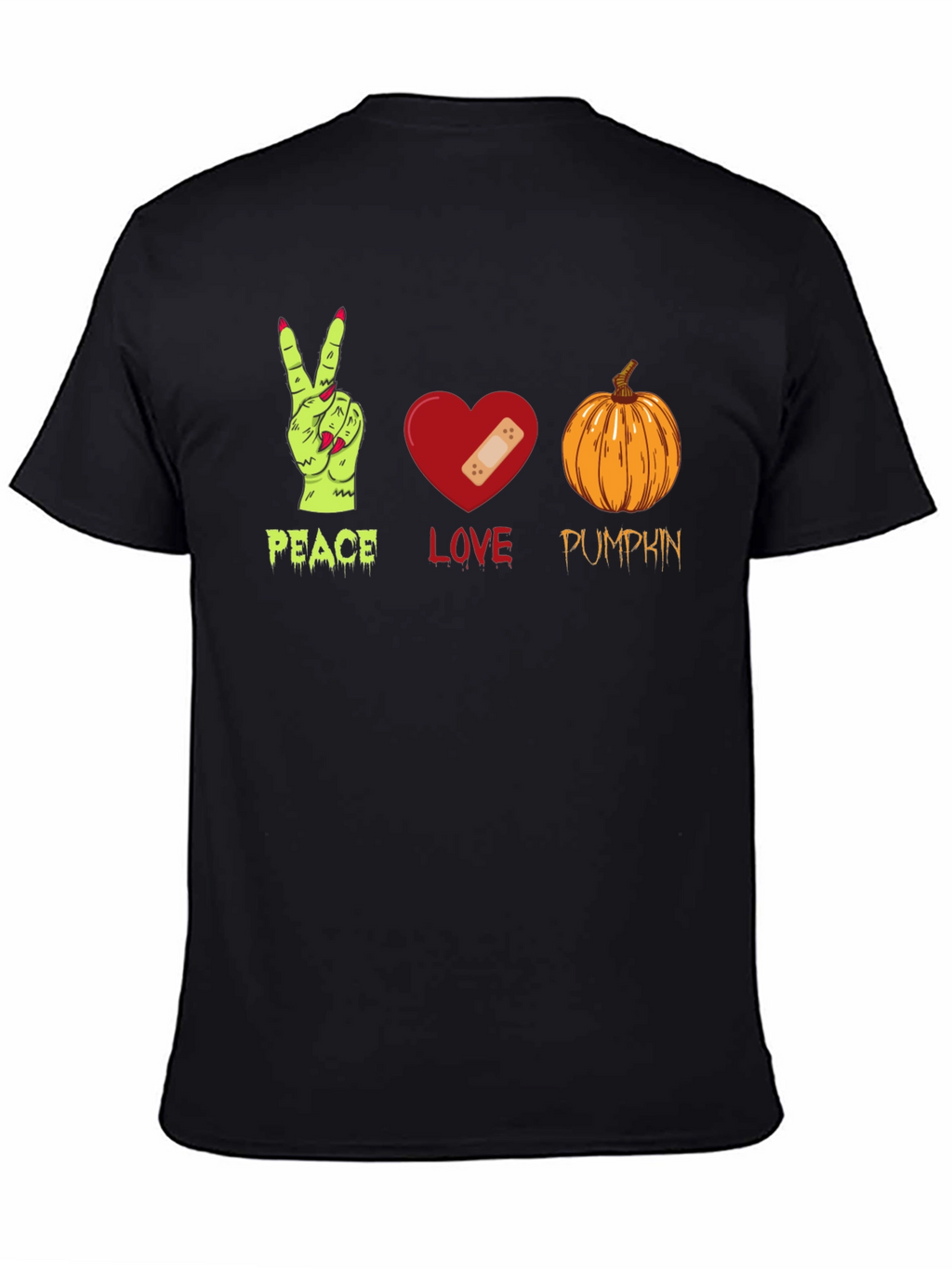 Peace Love Pumpkin Halloween T-Shirt