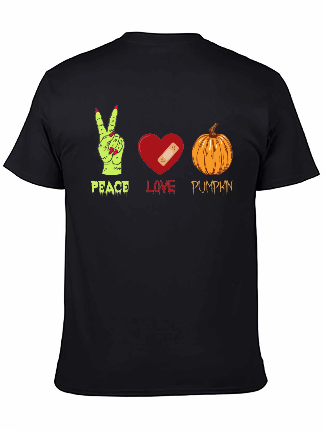 Peace Love Pumpkin Halloween T-Shirt