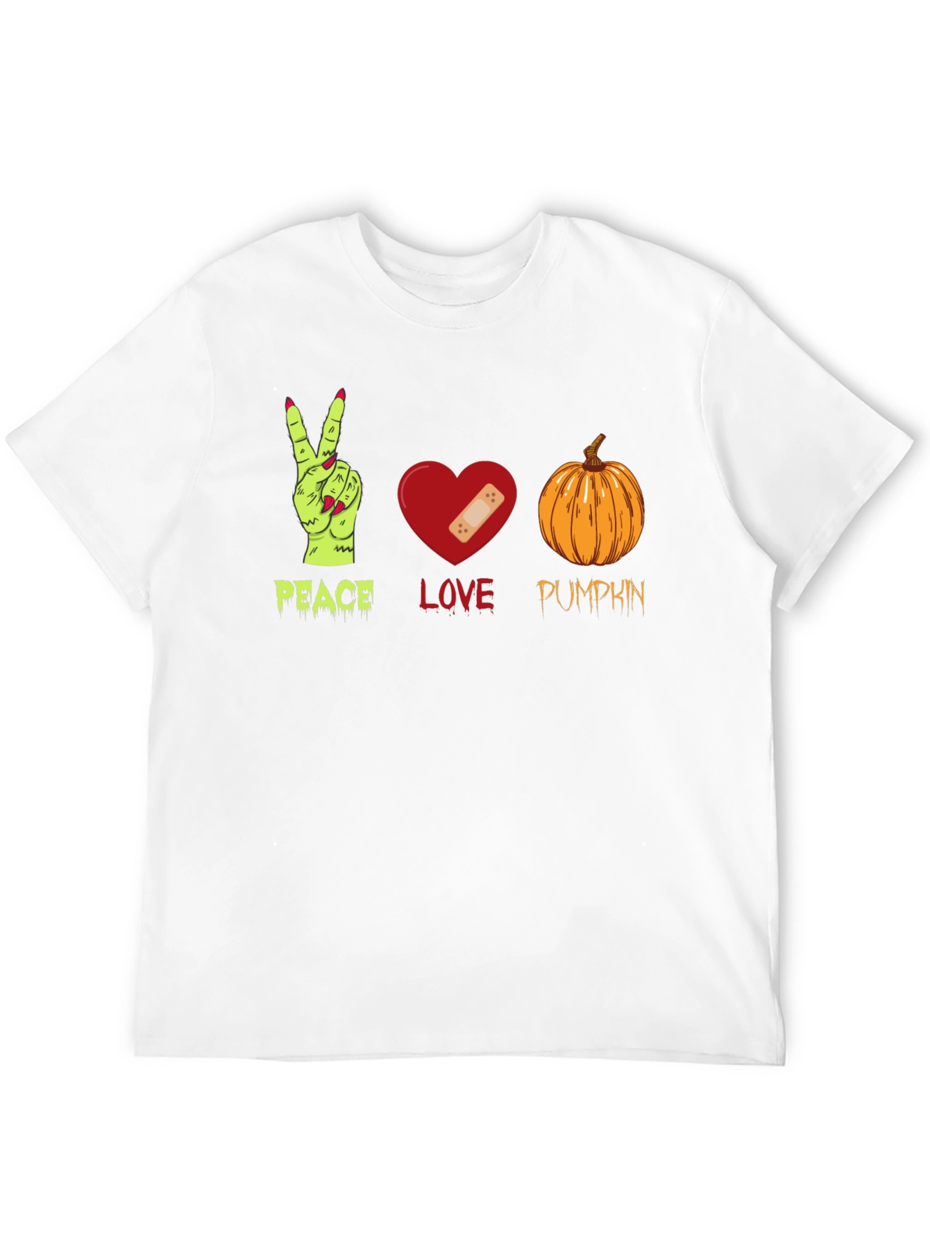 Peace Love Pumpkin Halloween T-Shirt
