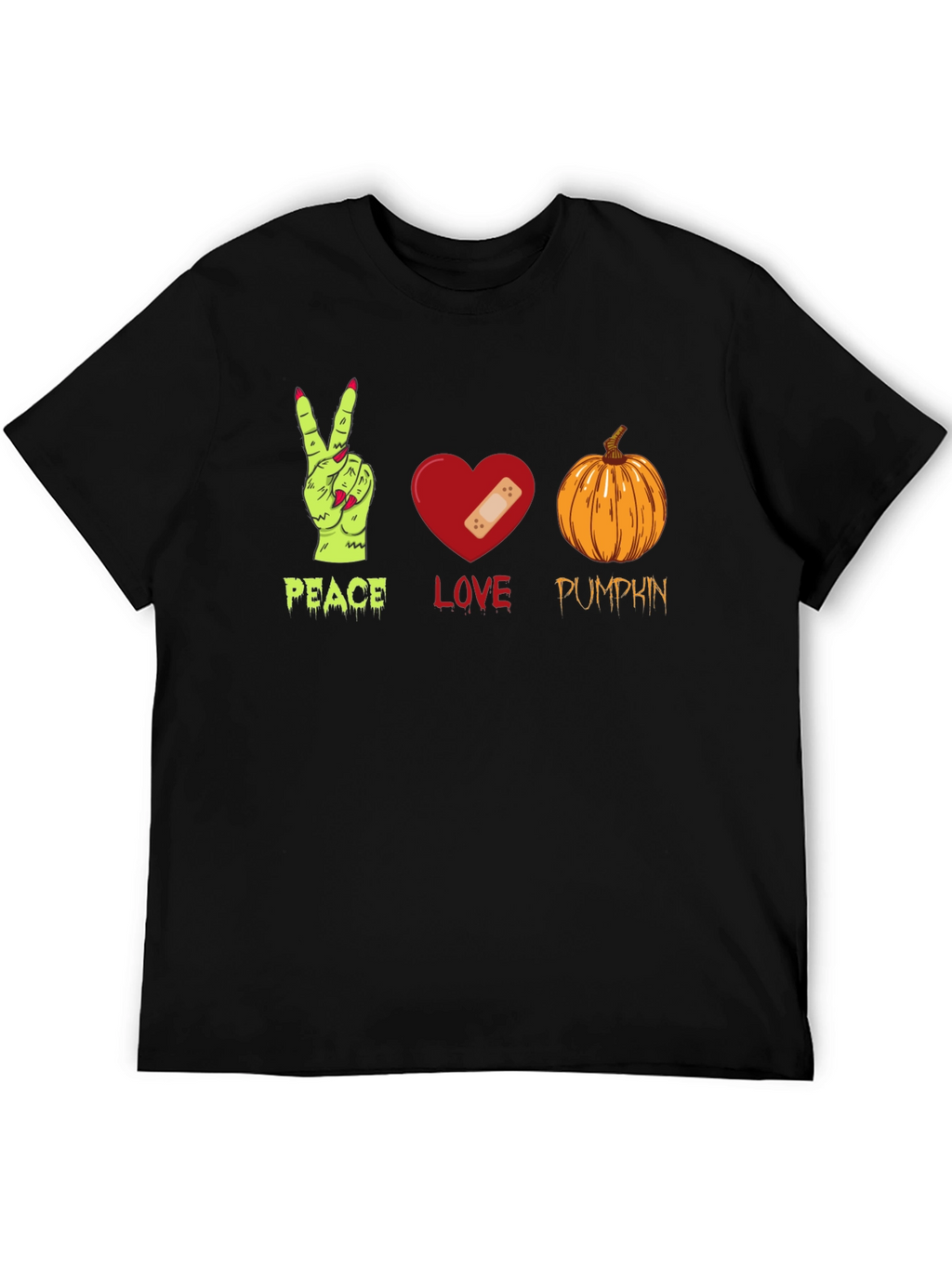 Peace Love Pumpkin Halloween T-Shirt
