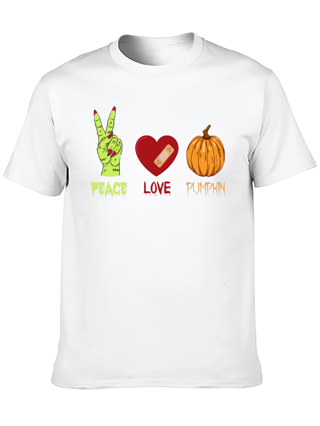 Peace Love Pumpkin Halloween T-Shirt