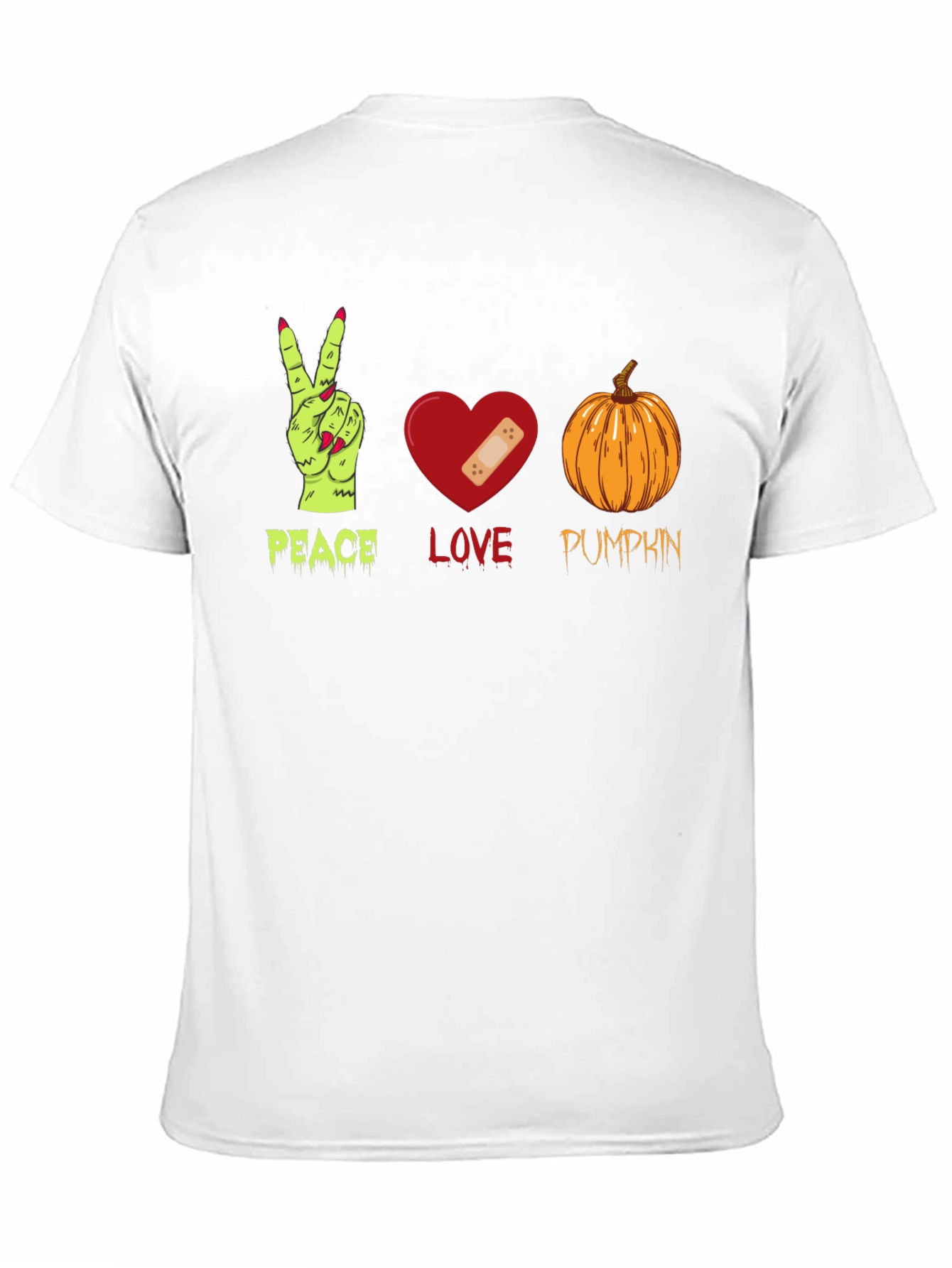 Peace Love Pumpkin Halloween T-Shirt