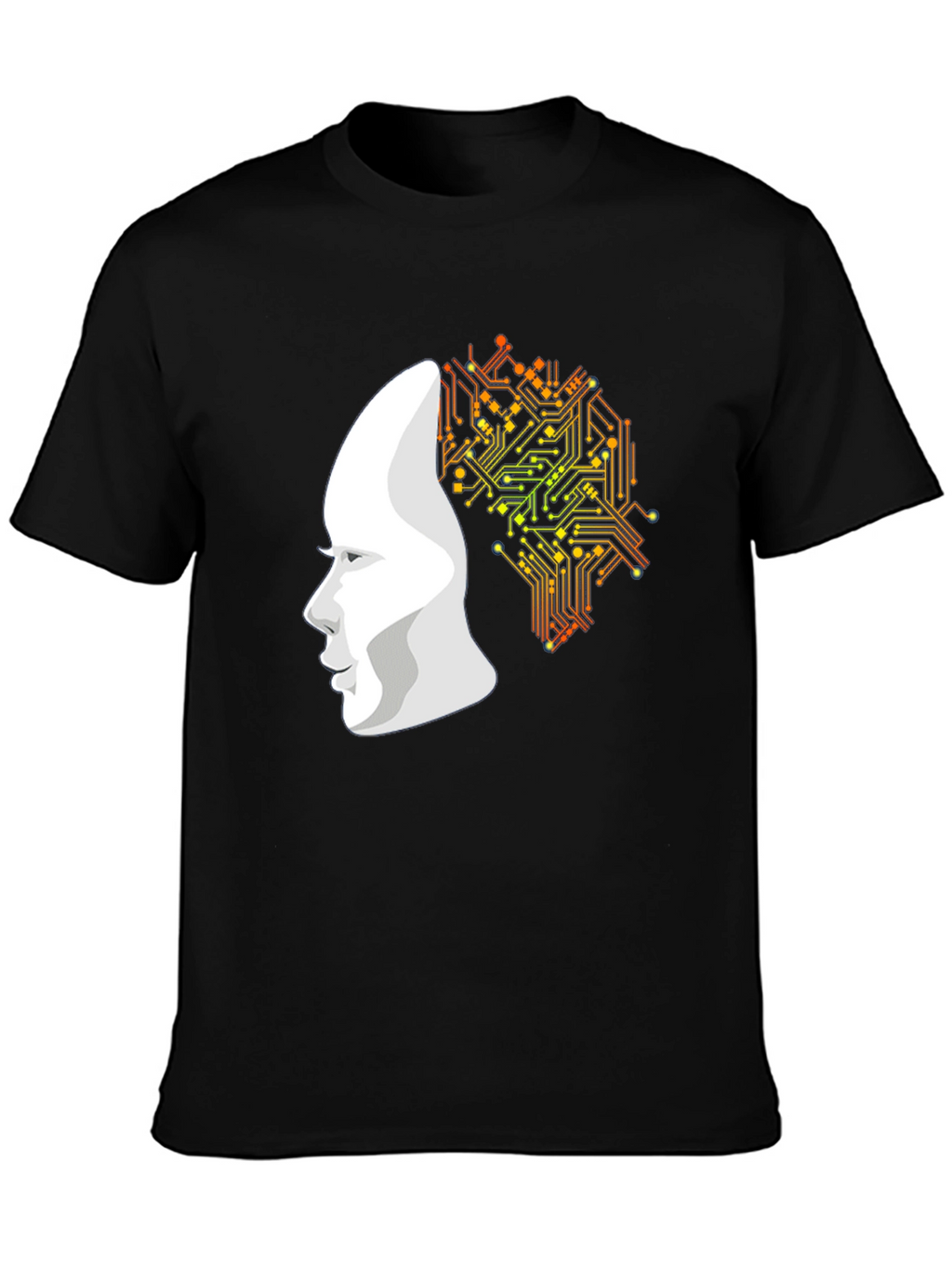 AI Mind T-Shirt - Circuit Board Brain