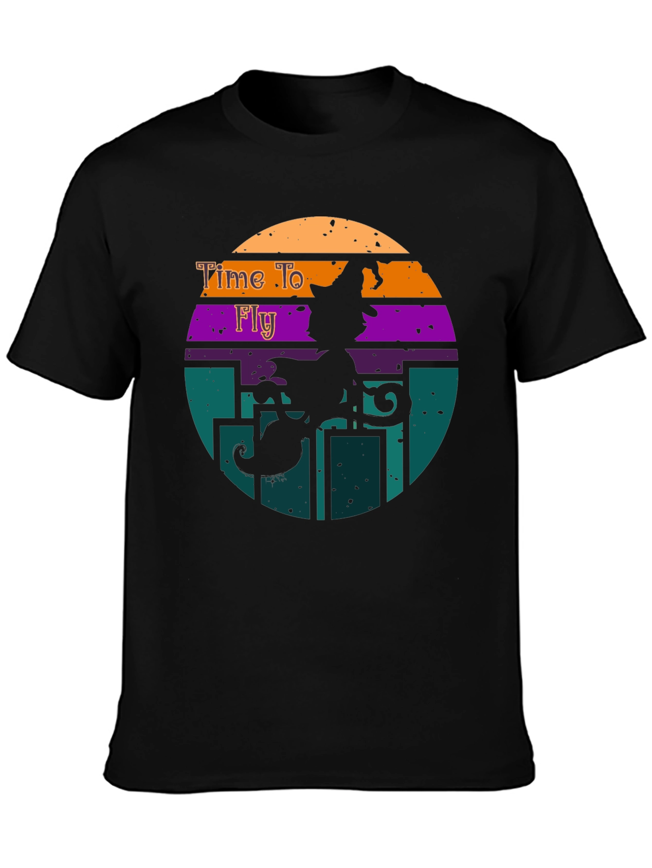 Time to Fly Halloween Witch T-Shirt