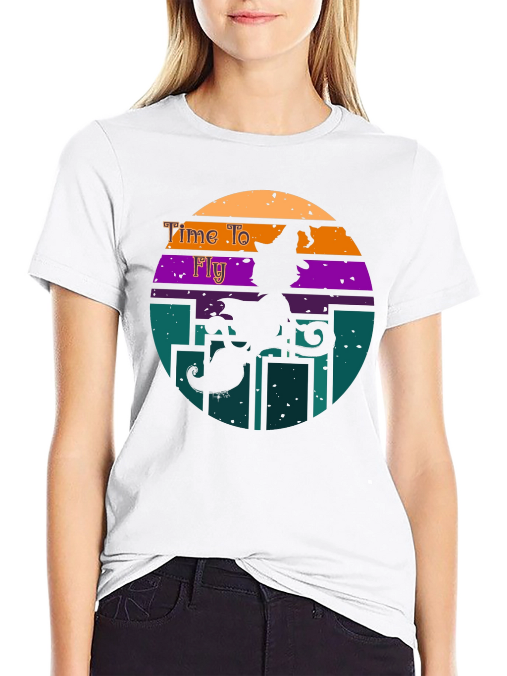 Time to Fly Halloween Witch T-Shirt
