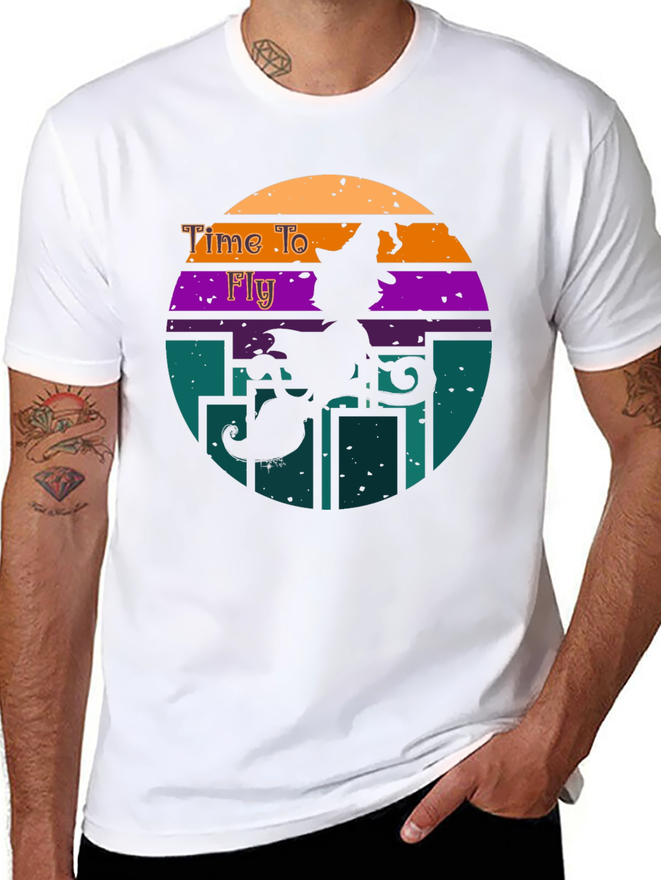 Time to Fly Halloween Witch T-Shirt