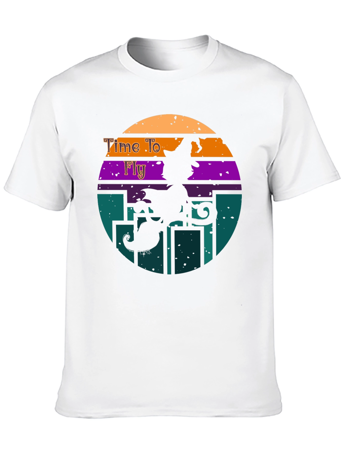 Time to Fly Halloween Witch T-Shirt