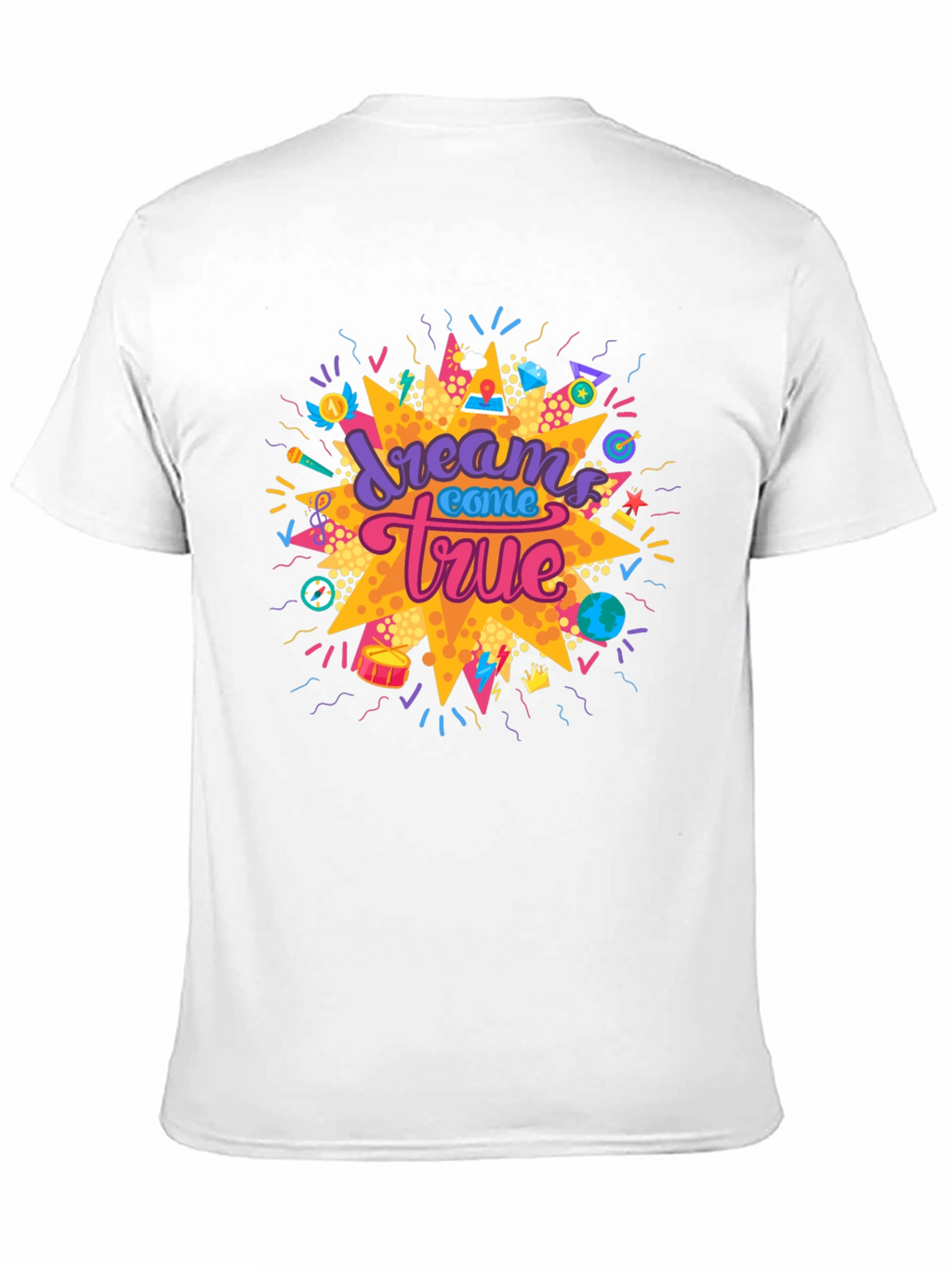 Dreams Come True Graphic Tee - Black Cotton T-Shirt