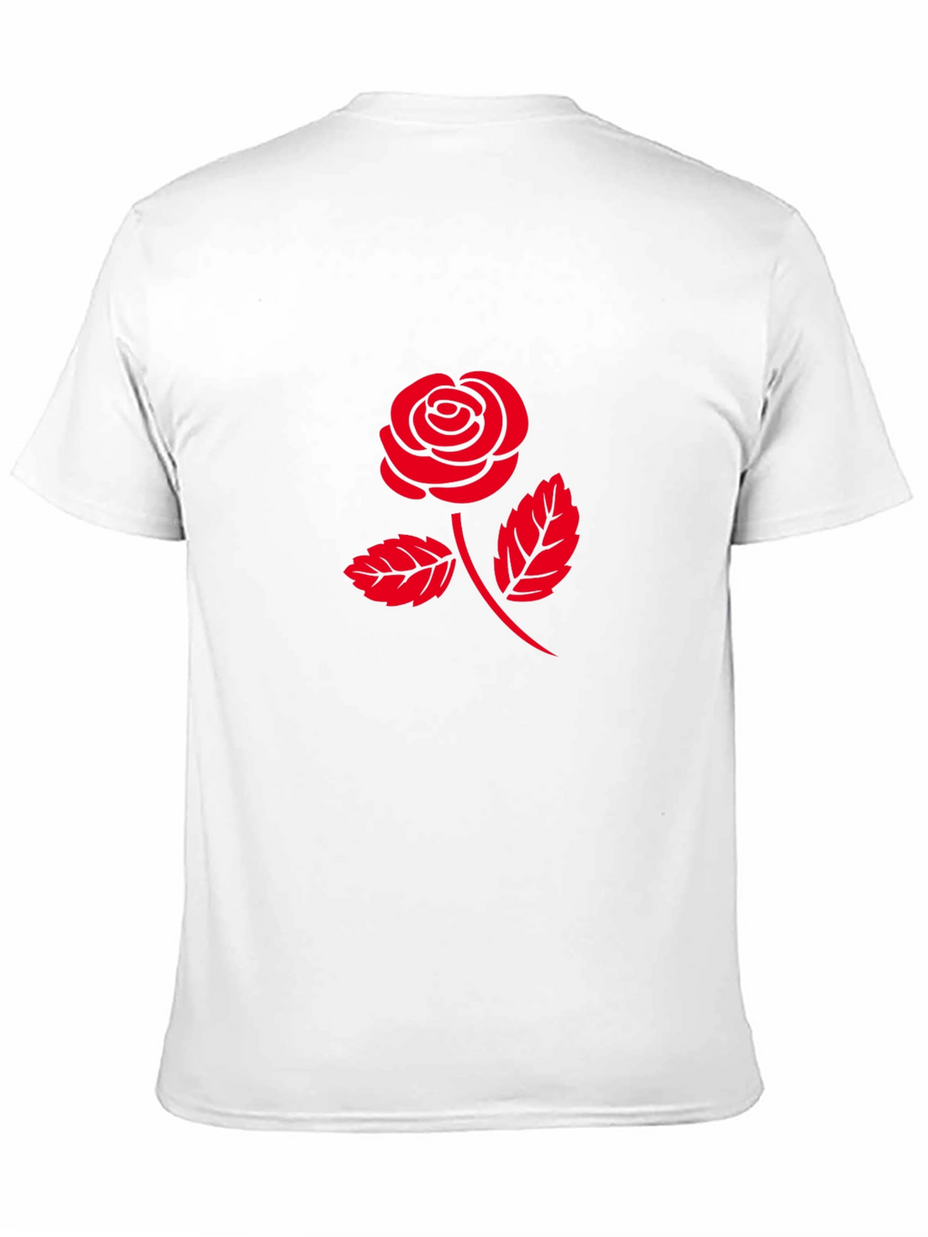Red Rose Graphic T-Shirt - Classic Black Tee
