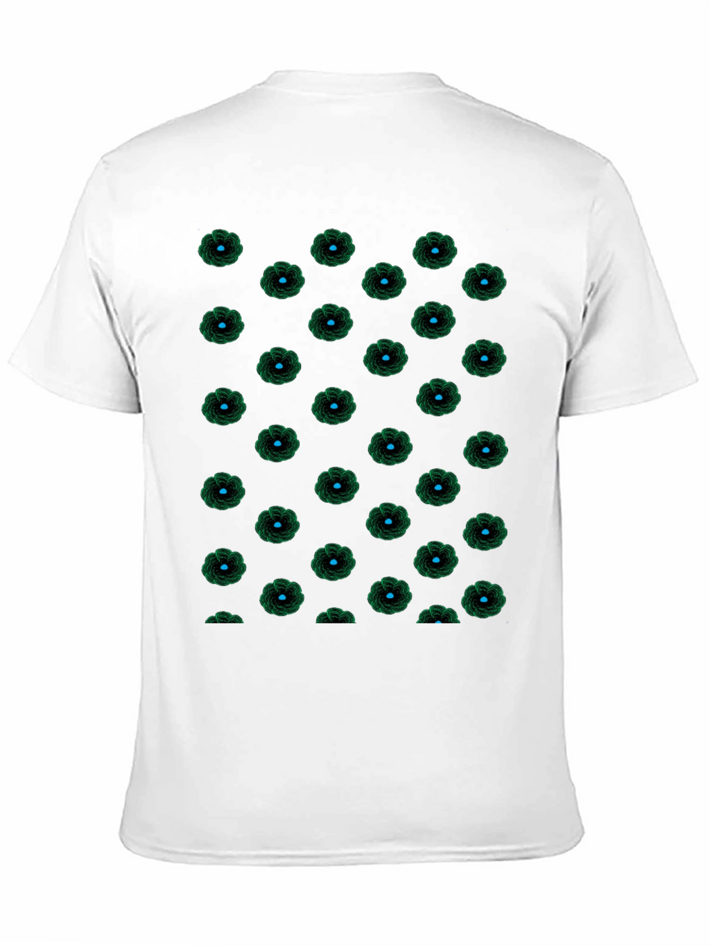 Black Floral Patterned T-Shirt