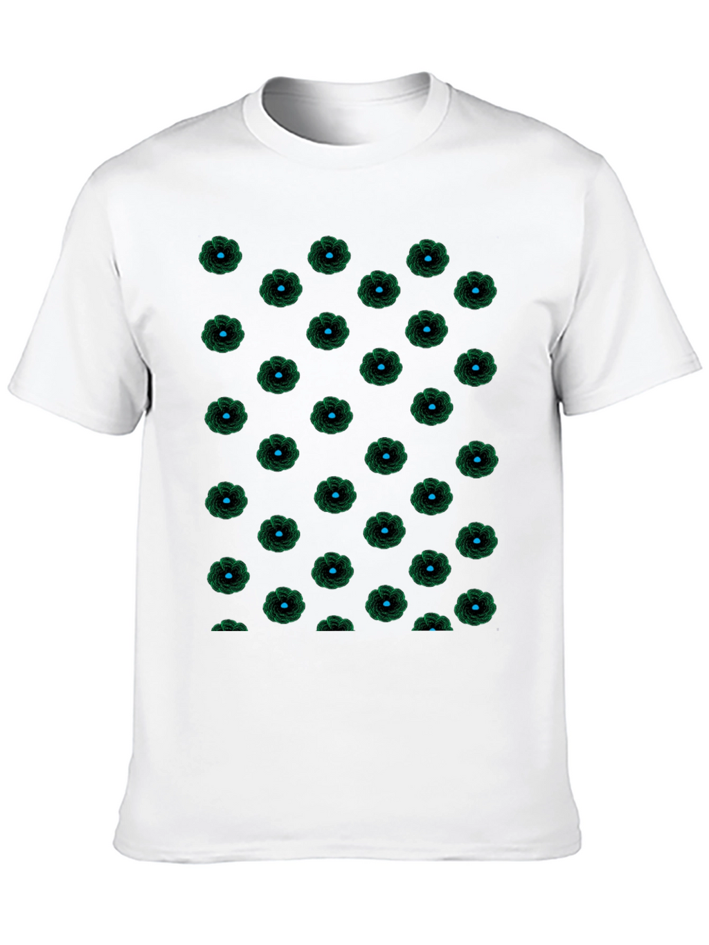 Black Floral Patterned T-Shirt
