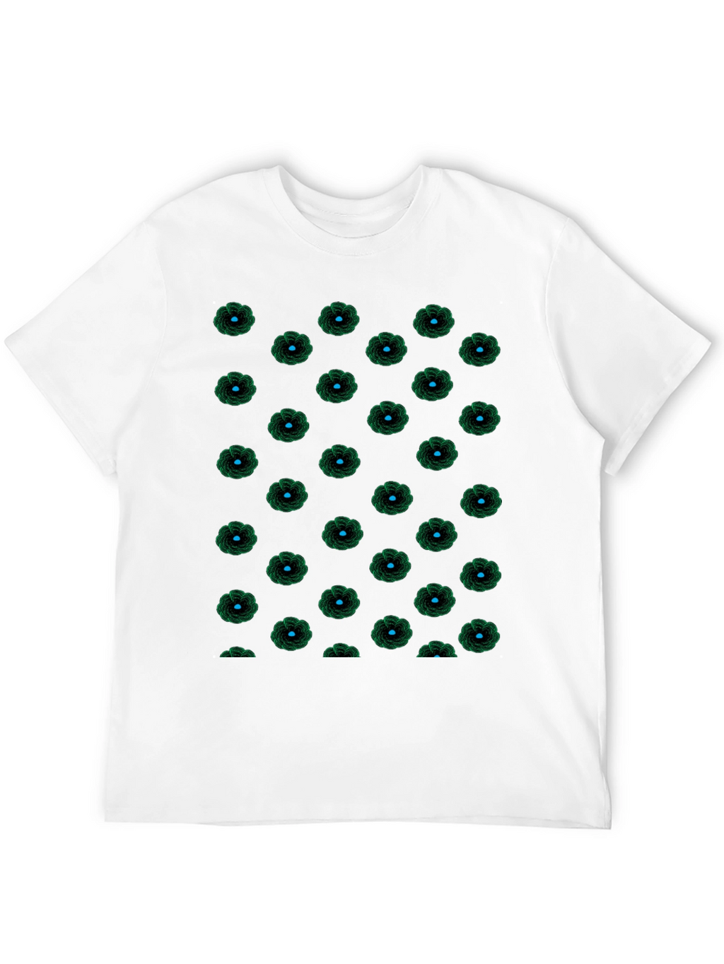 Black Floral Patterned T-Shirt