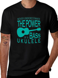 Bass Ukulele Power T-Shirt - Cool Musician Tee