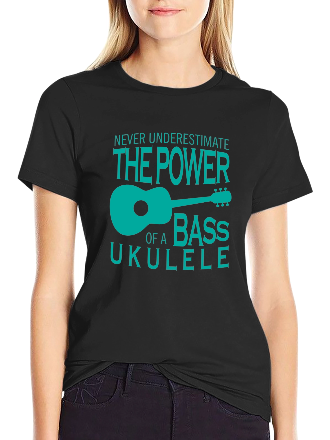 Bass Ukulele Power T-Shirt - Cool Musician Tee