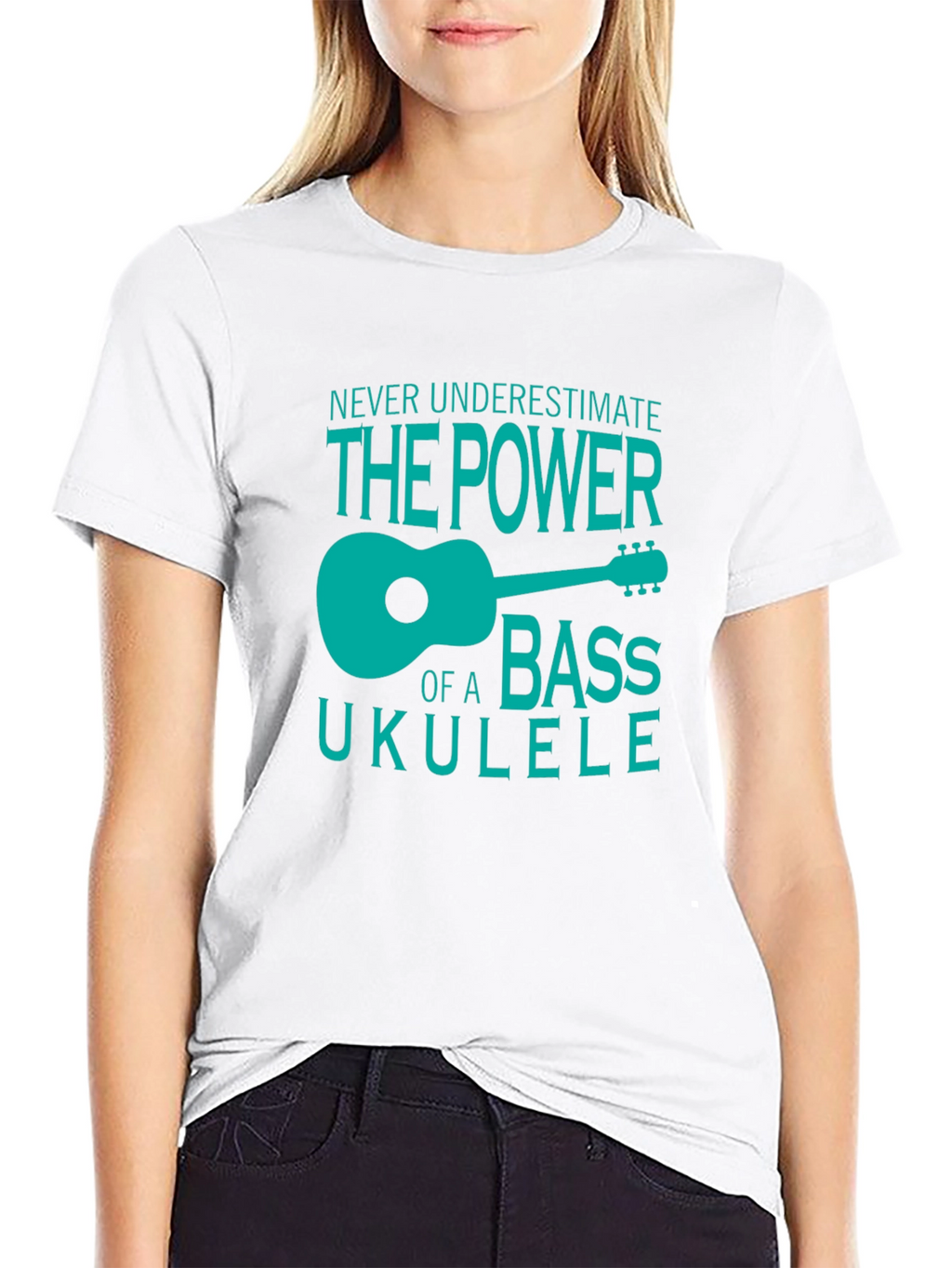 Bass Ukulele Power T-Shirt - Cool Musician Tee