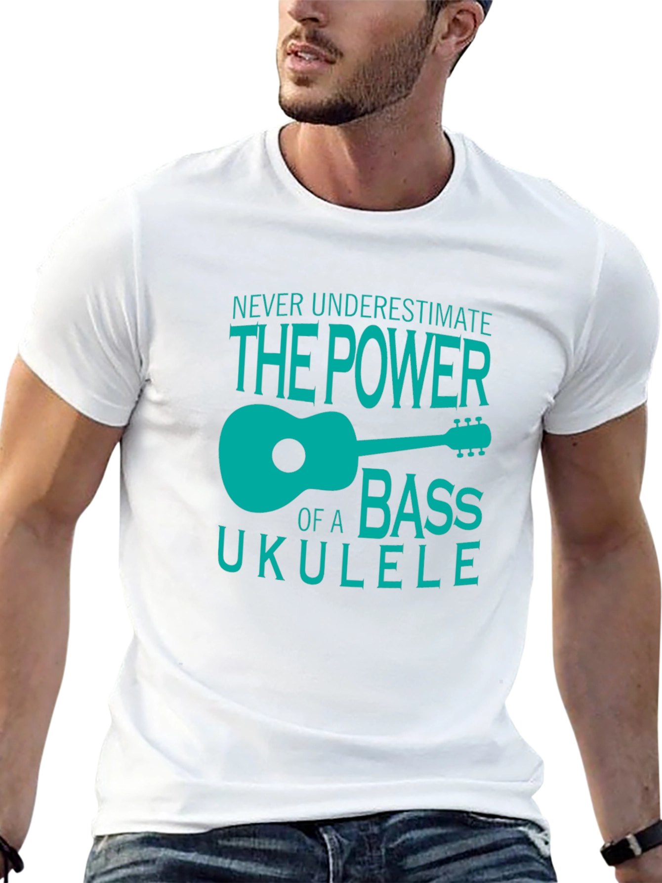 Bass Ukulele Power T-Shirt - Cool Musician Tee
