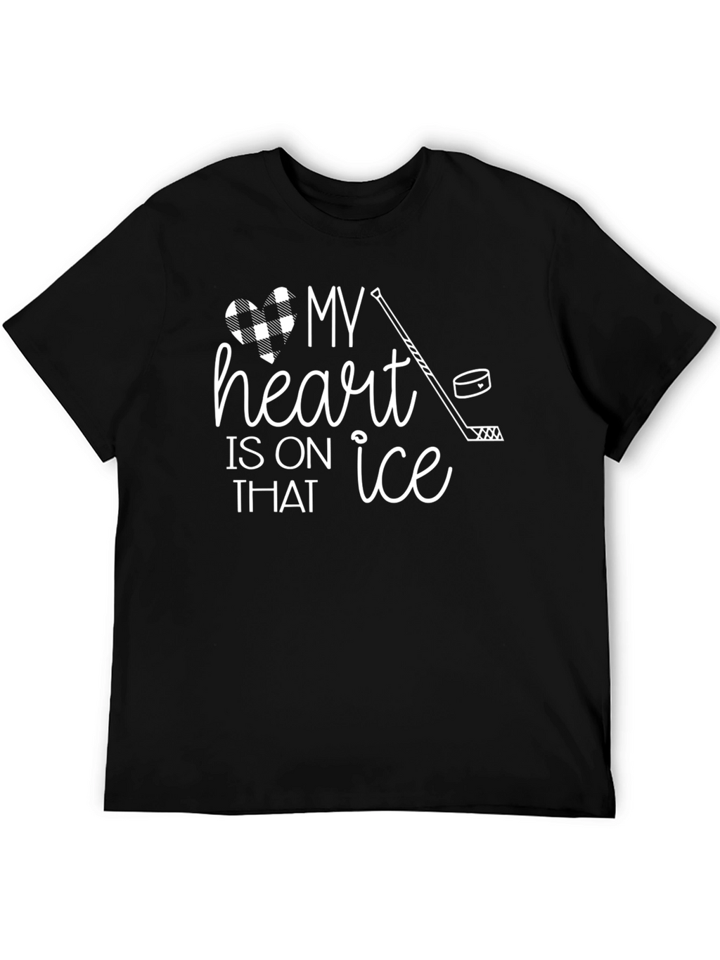 My Heart Is On That Ice Hockey T-Shirt