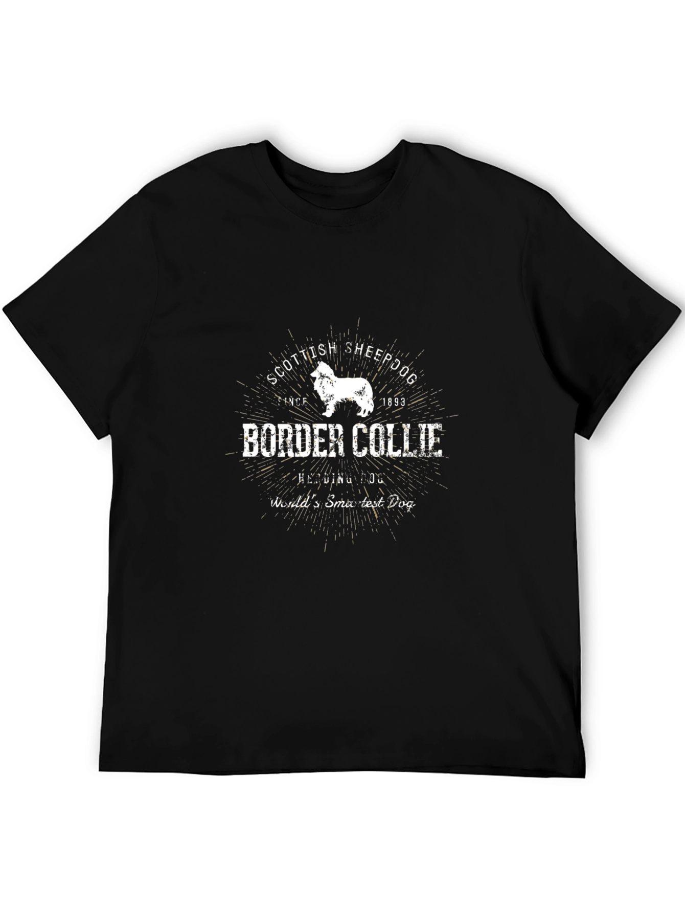 Border Collie Scottish Sheepdog Black T-Shirt