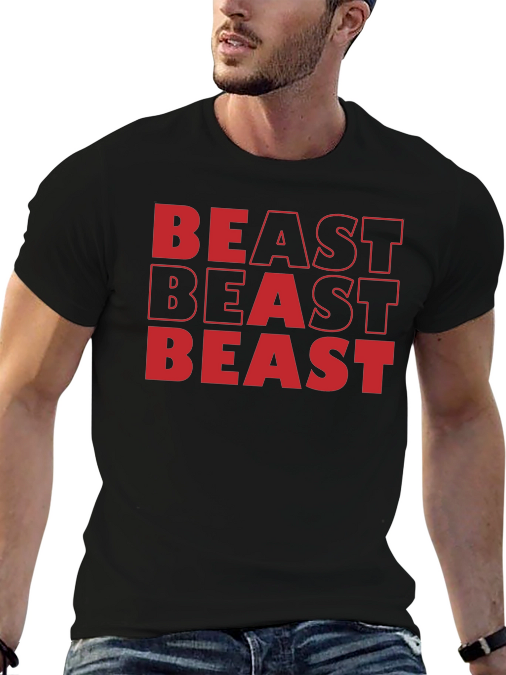 Beast Mode Graphic Tee - Bold Statement Shirt