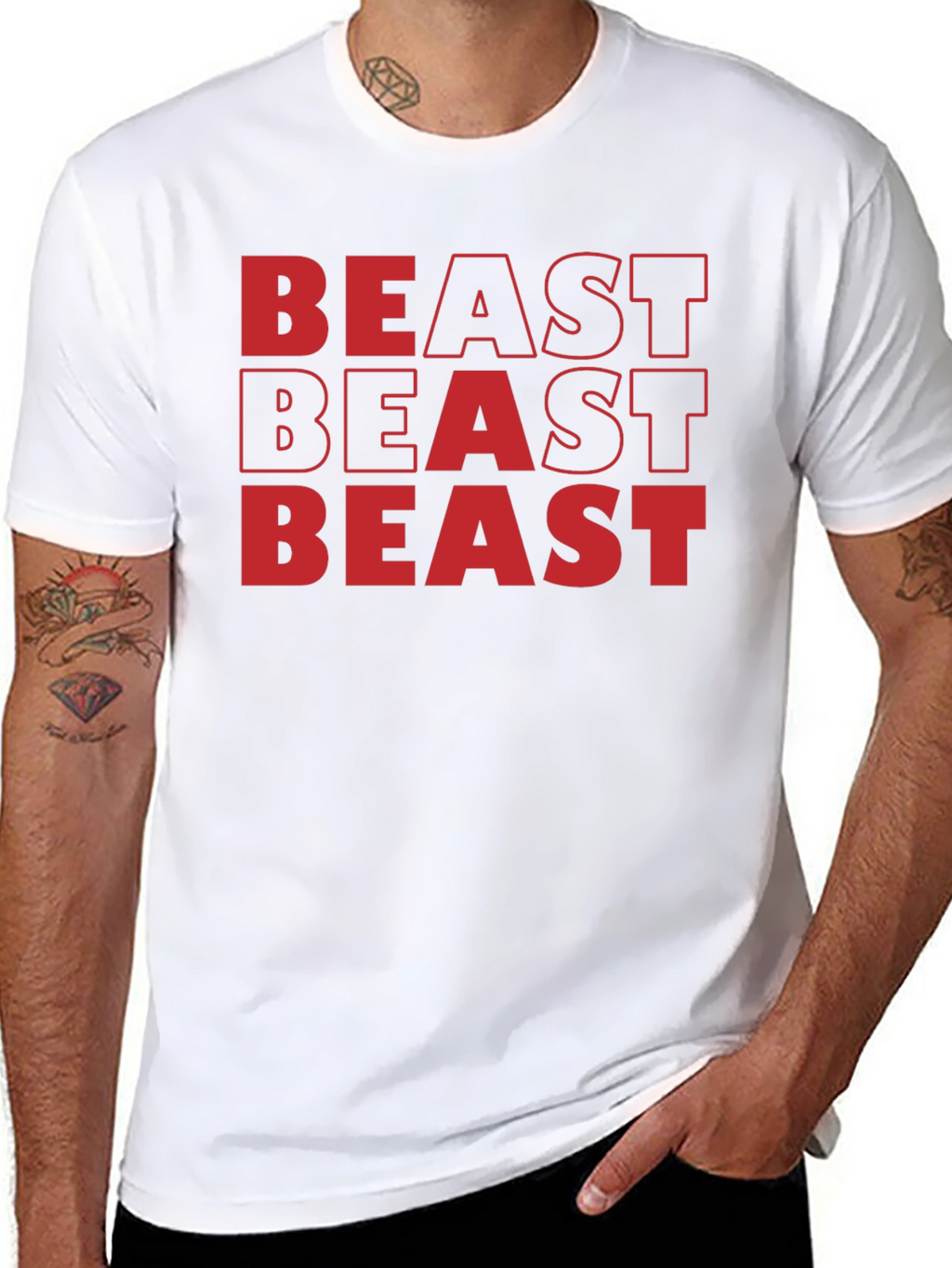 Beast Mode Graphic Tee - Bold Statement Shirt