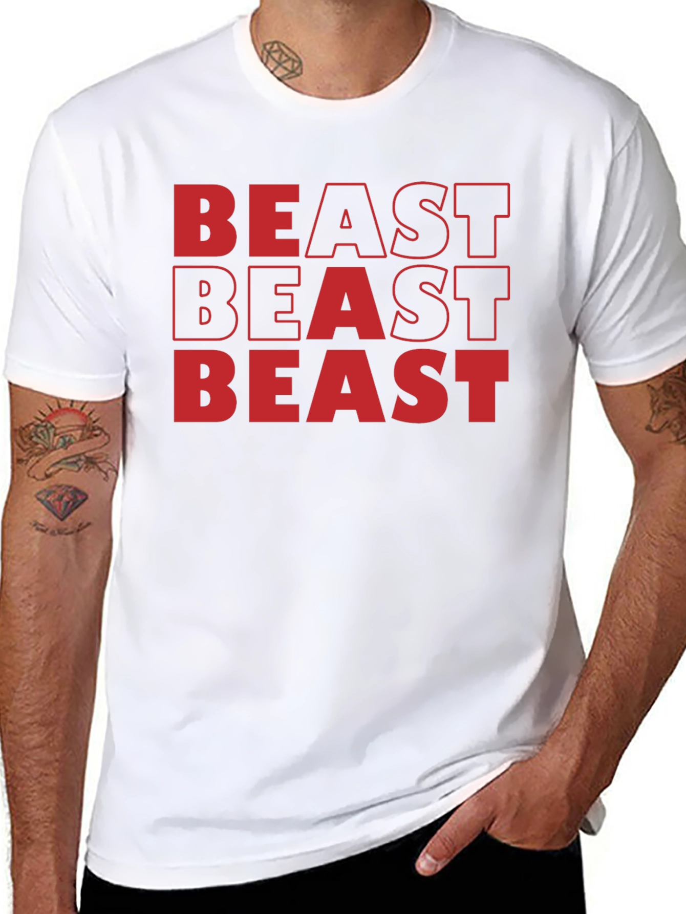 Beast Mode Graphic Tee - Bold Statement Shirt
