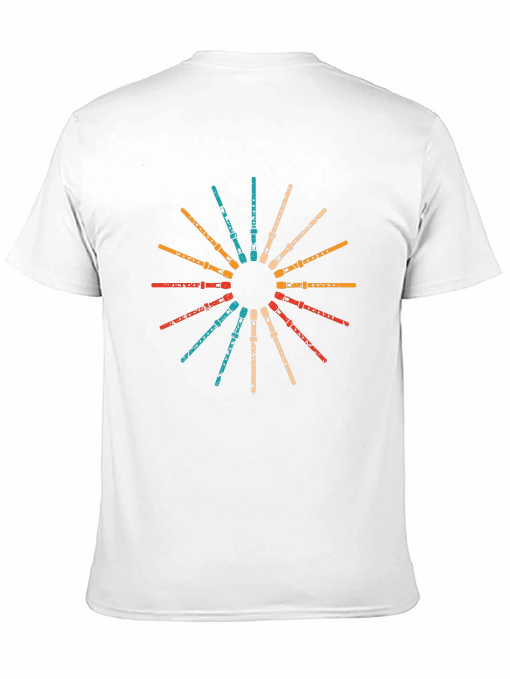 Retro Flute Music Lover Graphic T-Shirt