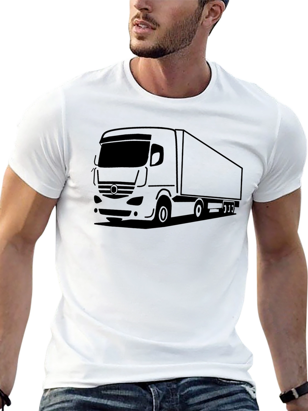 Truck Graphic Tee - Classic Black