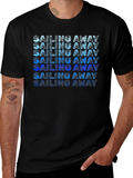 Sailing Away Gradient Graphic Tee - Classic Comfort
