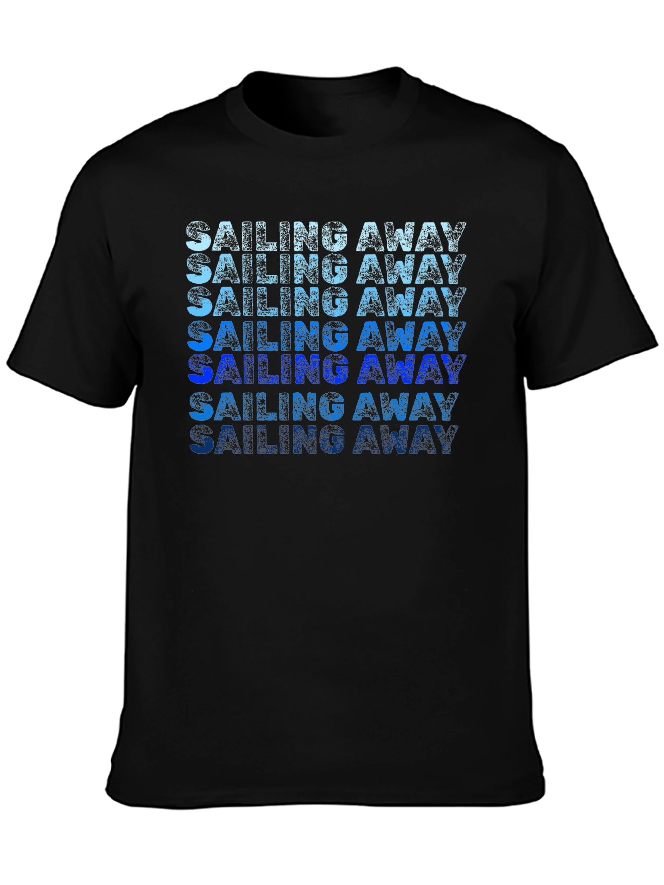 Sailing Away Gradient Graphic Tee - Classic Comfort