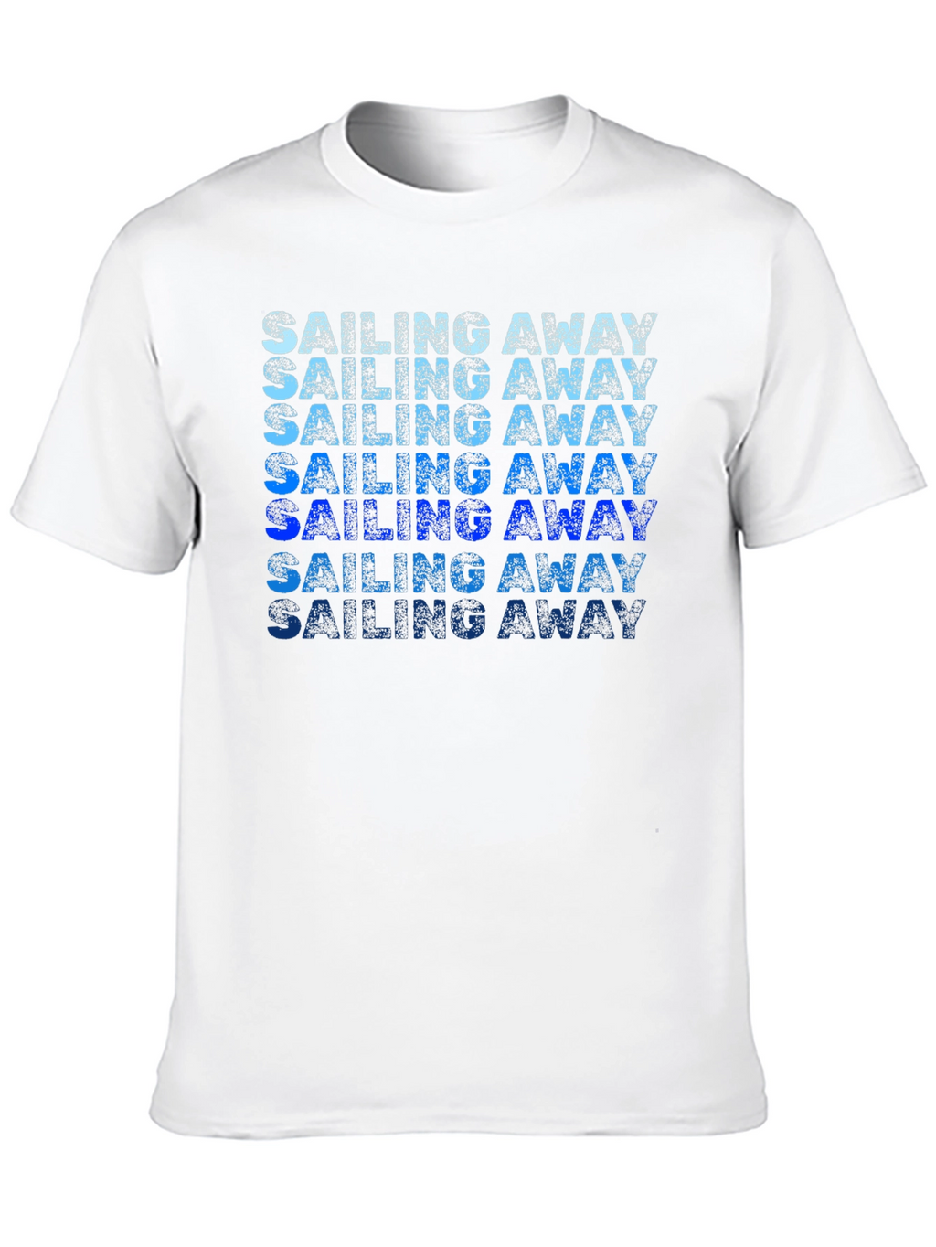 Sailing Away Gradient Graphic Tee - Classic Comfort