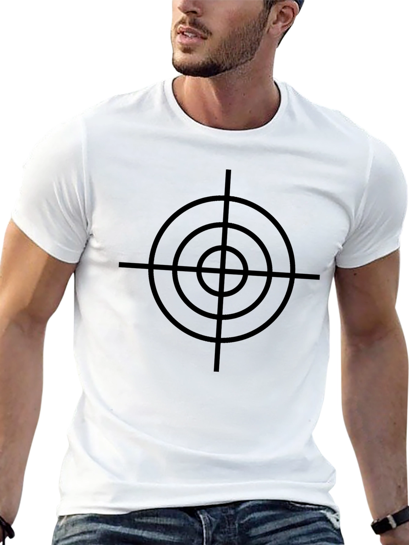 Target Graphic T-Shirt - Black Crew Neck Tee