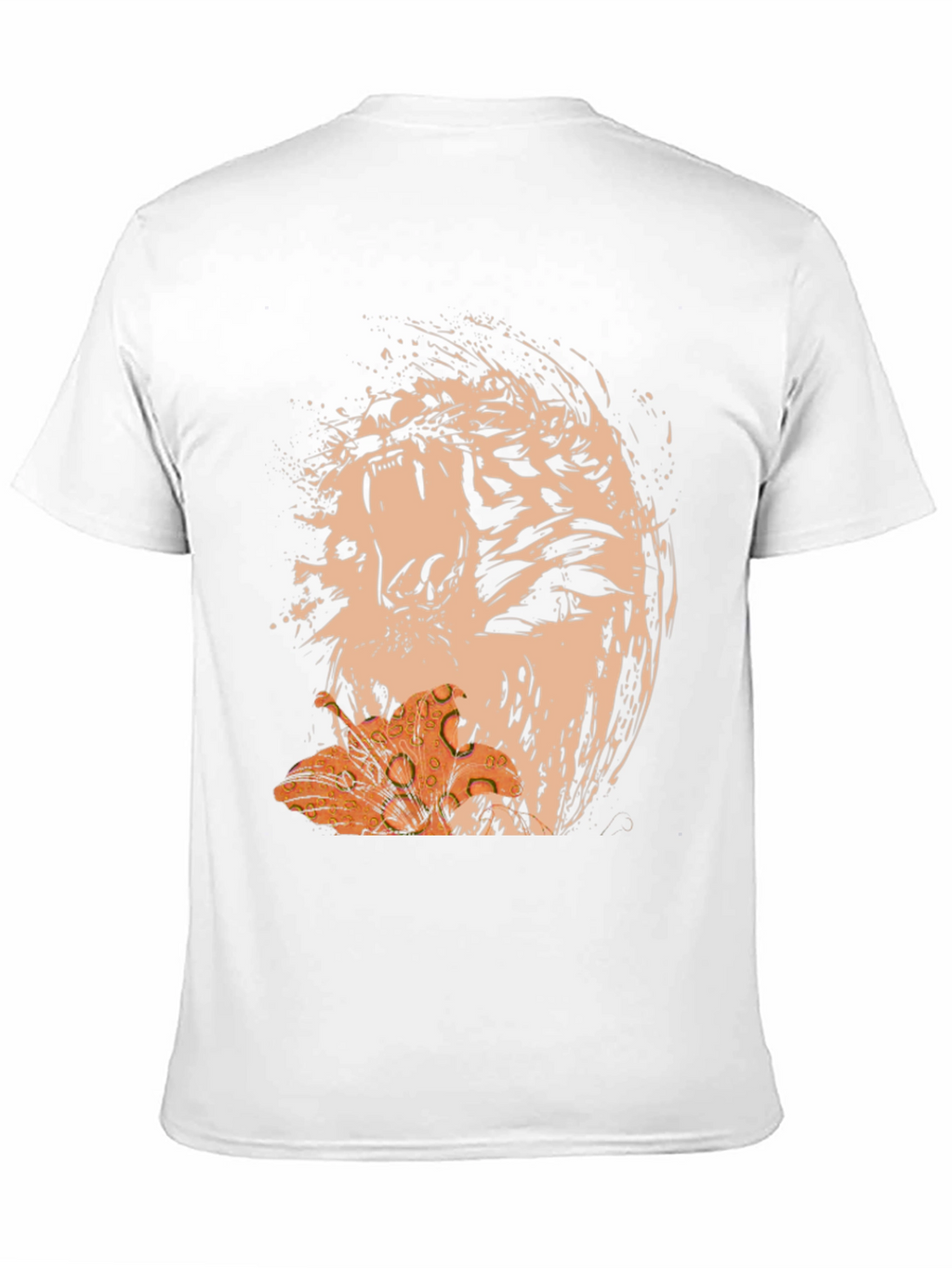 Abstract Tiger Lily Graphic T-Shirt