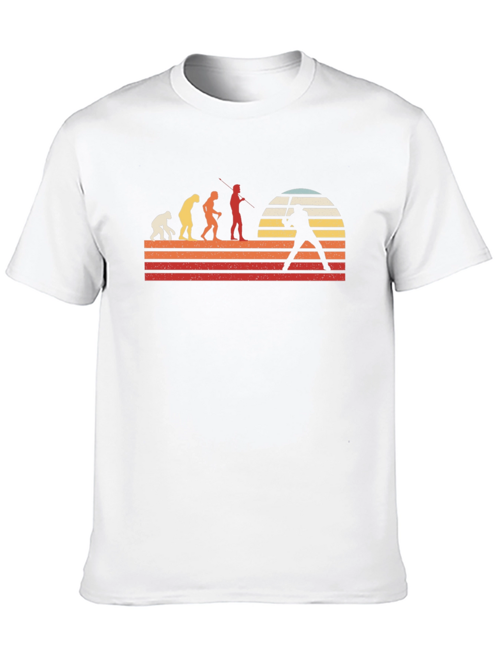 Evolution of Man Baseball Graphic T-Shirt