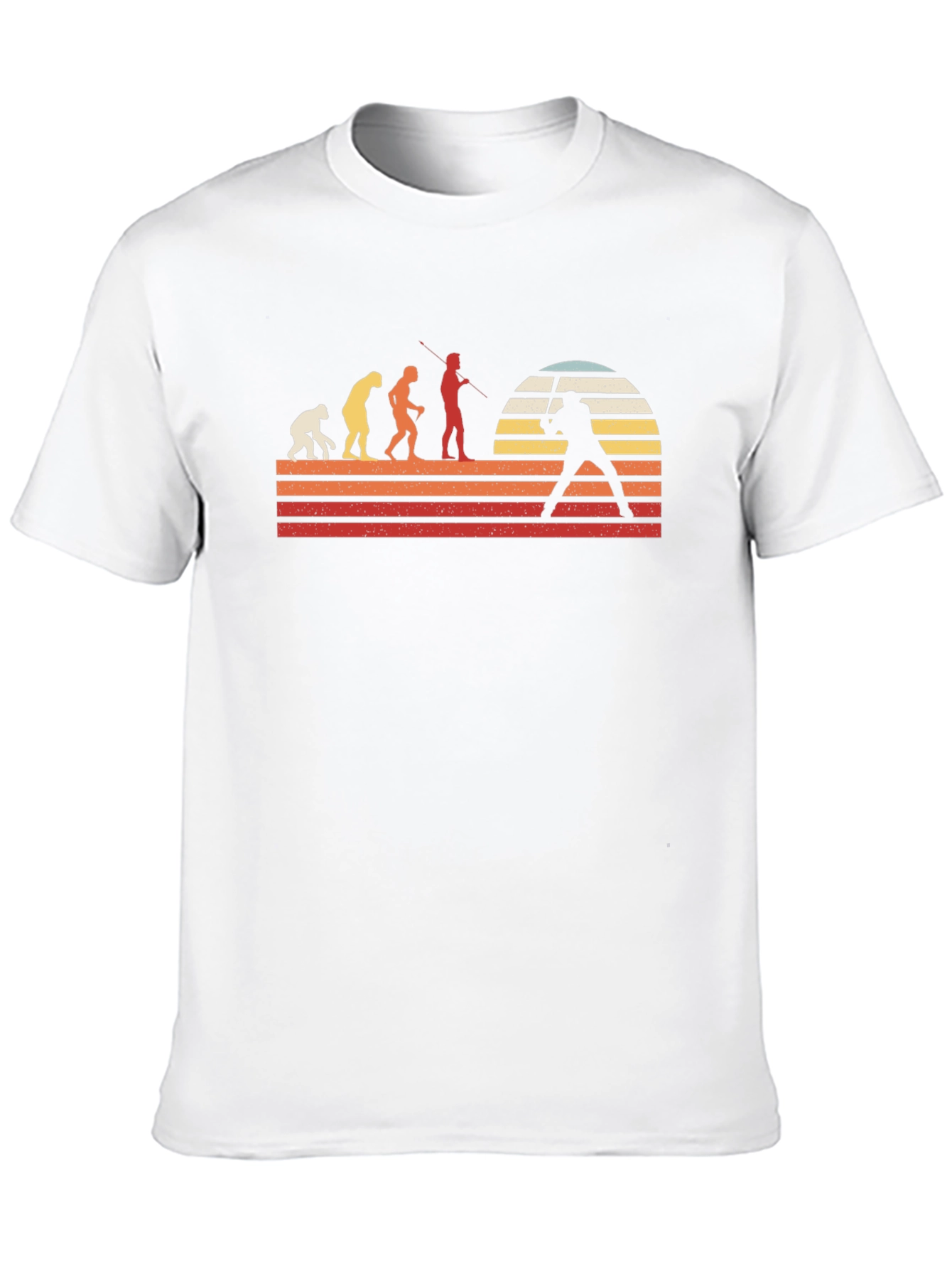 Evolution of Man Baseball Graphic T-Shirt