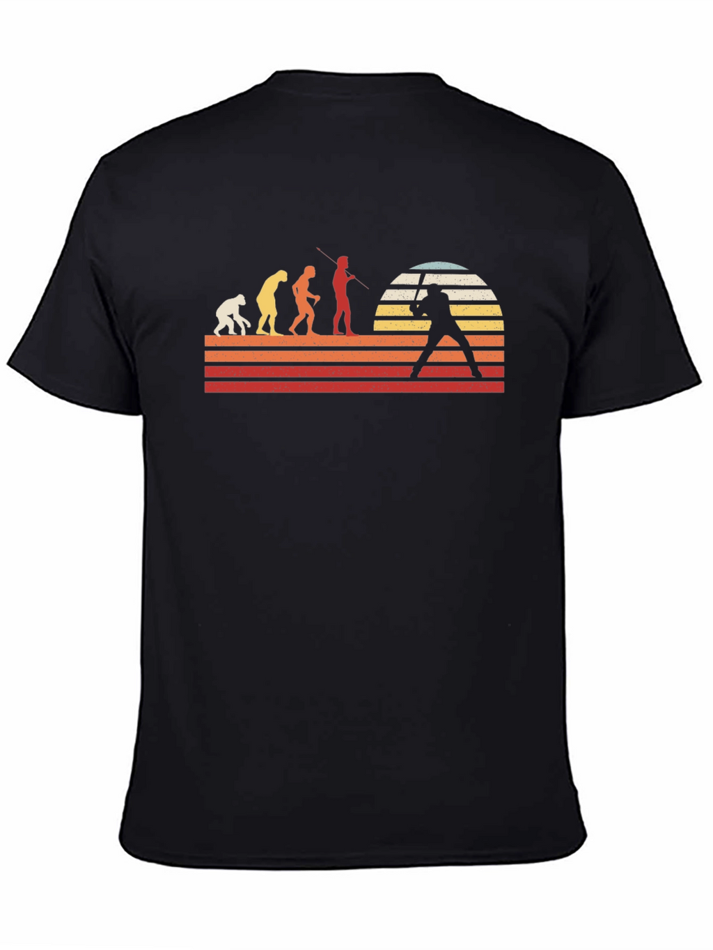 Evolution of Man Baseball Graphic T-Shirt