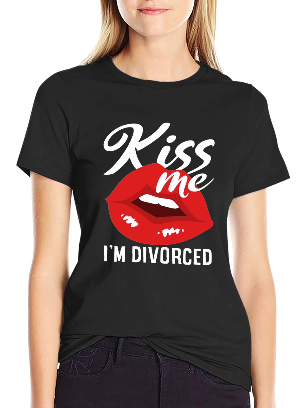 Kiss Me Im Divorced Graphic Tee