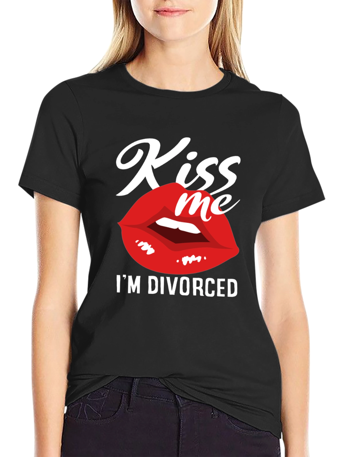 Kiss Me Im Divorced Graphic Tee