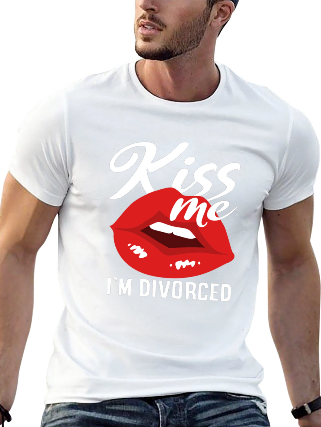 Kiss Me Im Divorced Graphic Tee