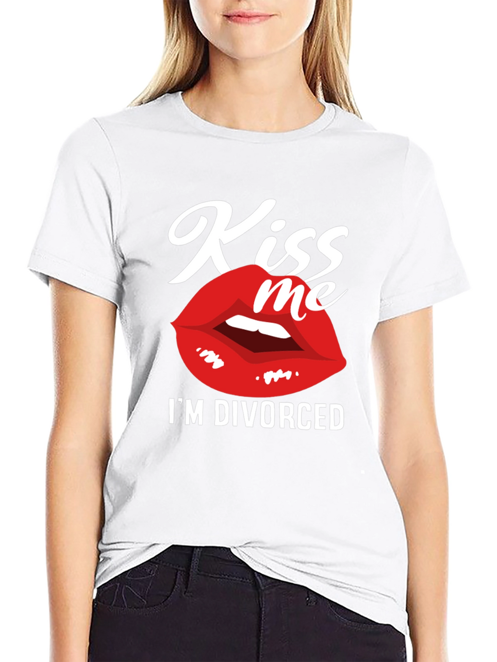 Kiss Me Im Divorced Graphic Tee