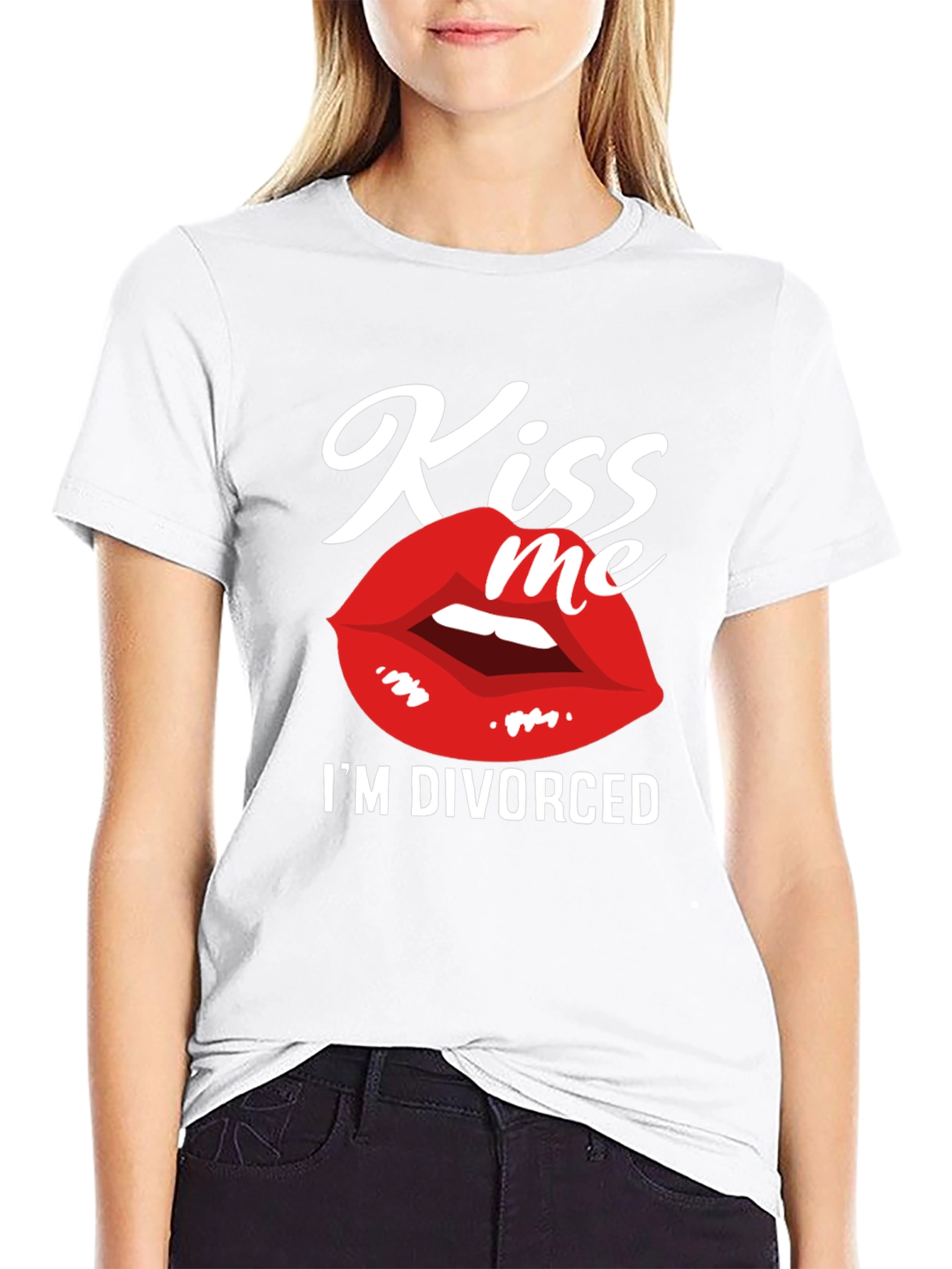 Kiss Me Im Divorced Graphic Tee