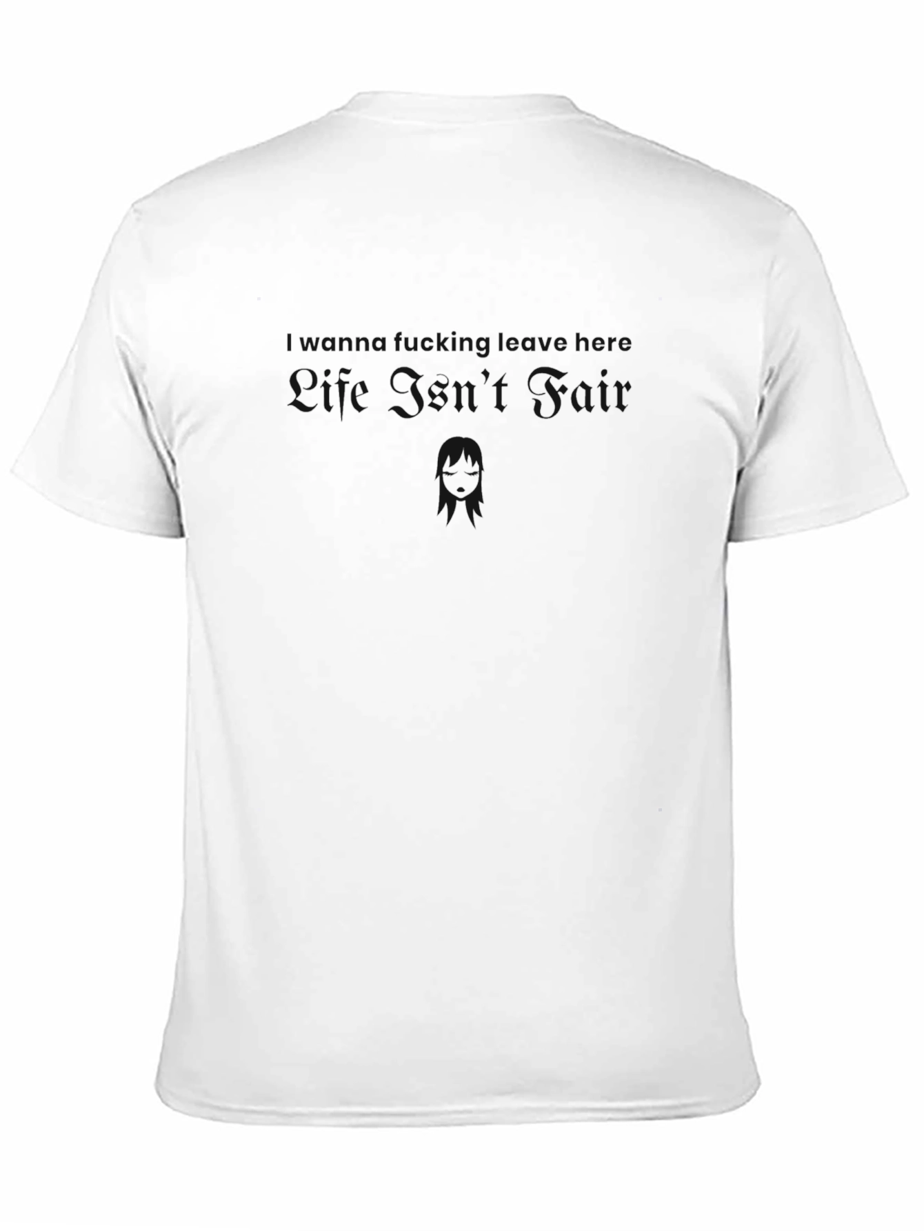 Life Isnt Fair Black Graphic Tee