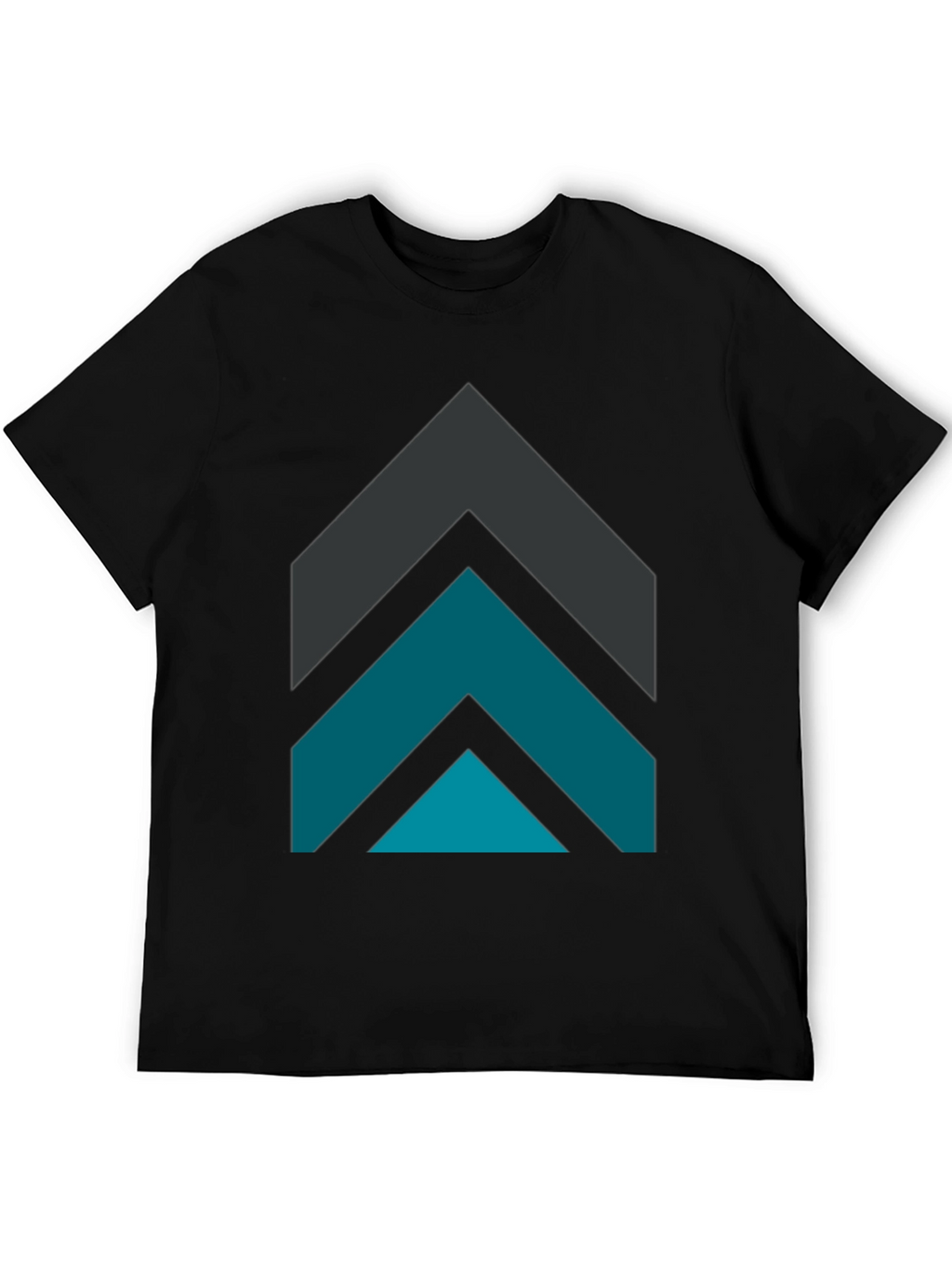 Geometric Arrow Graphic Tee - Modern Design