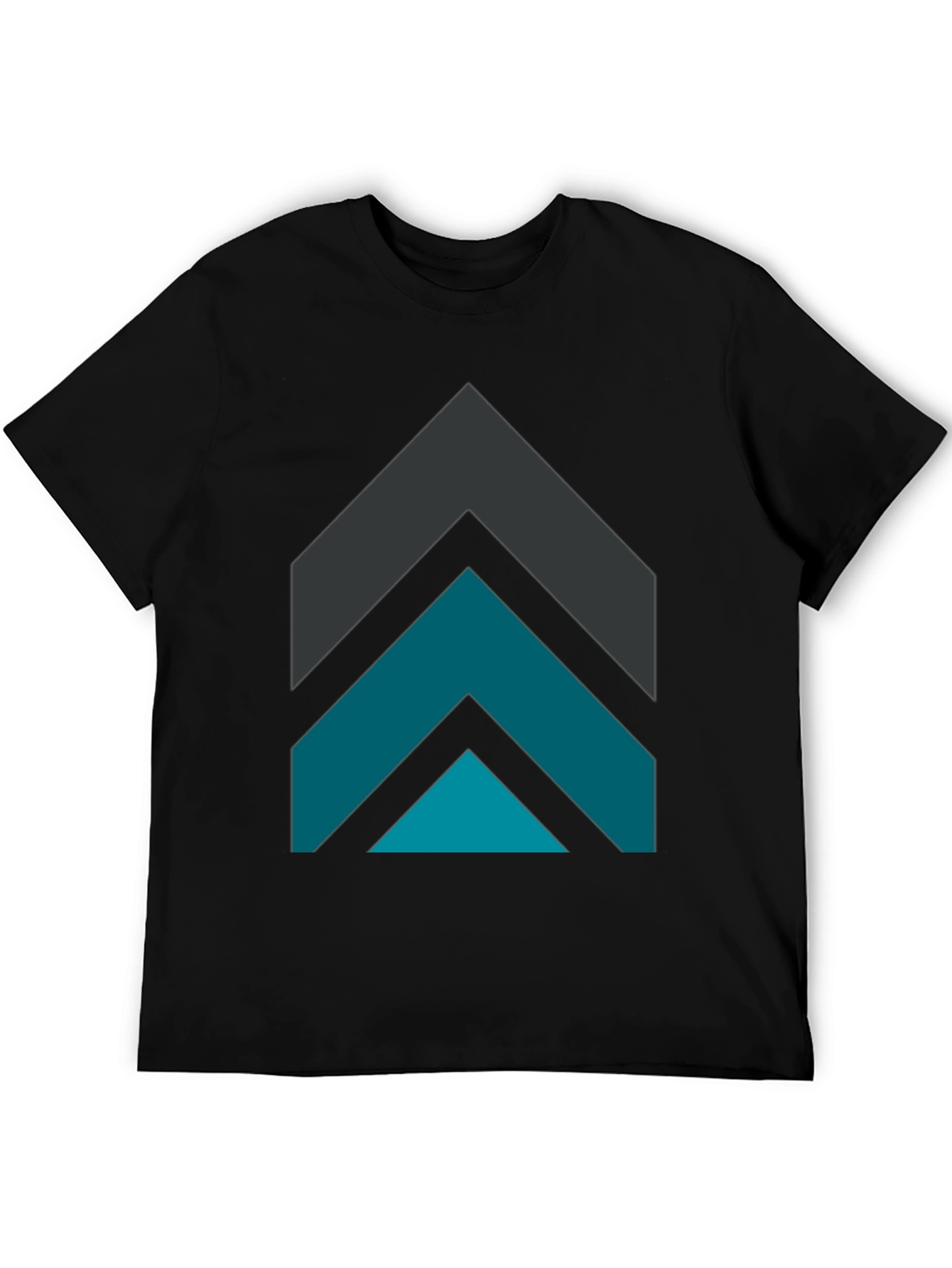 Geometric Arrow Graphic Tee - Modern Design