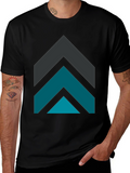 Geometric Arrow Graphic Tee - Modern Design