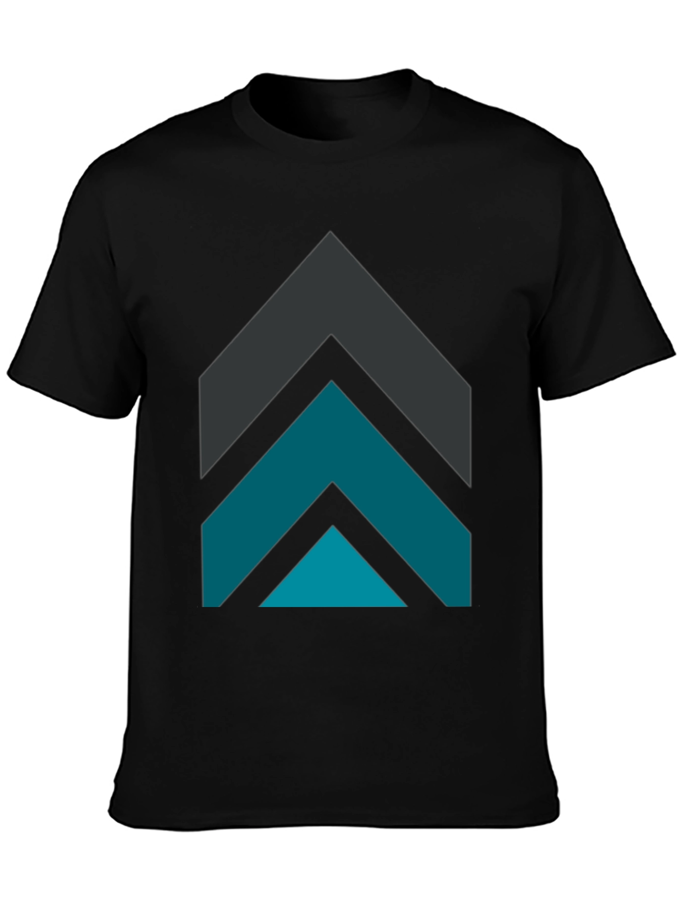 Geometric Arrow Graphic Tee - Modern Design